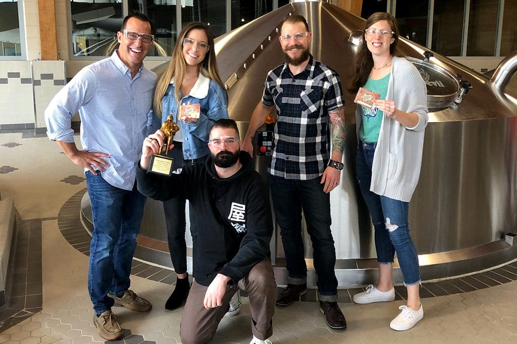 Gamse Team poses for a picture with their Best of Category 2019 Award