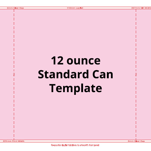 12oz Standard Can Template